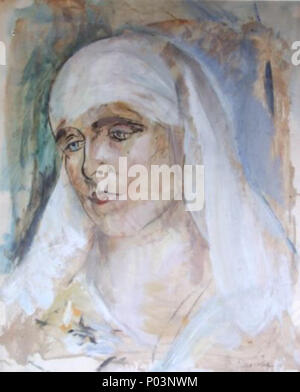 . Română: Elena Popea - Regina Maria, ulei pe Karton, 41,5 x 33 cm, colecţie particulară. . Datum unbekannt. Elena Popea (1879 - 1941) Beschreibung rumänische Maler Geburtsdatum / Tod 15. April 1879 vom 19. Juni 1941 Ort der Geburt / Todes Bra?ov Bukarest Authority control: Q 14541190 218650657 ISNI VIAF:?:? 0000 0003 5953 232X GND:?? 258266 174329067 RKD: 29 Elena Popea - Regina Maria Stockfoto