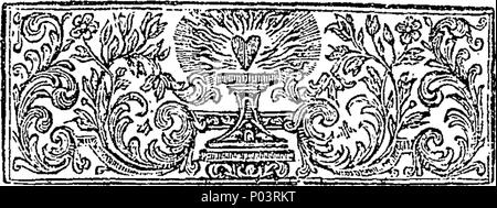 . Englisch: Fleuron aus Buch: A compleat Sammlung von englischen Sprüche, auch am meisten gefeierten Sprüche der Scotch, Italienisch, Französisch, Spanisch und andere Sprachen. Die ganze Methodisch verdaut und illustriert mit Anmerkungen und Erklärungen. Durch die späte Reverend und lernte J. Ray, M. A. und Fellow der Royal Society. Zu dem wird hinzugefügt, (vom gleichen Autor geschrieben) eine Sammlung von englischen Wörtern in der Regel nicht verwendet, mit ihren Bedeutungen und Original in zwei Alphabetische Kataloge; einer der Wie der Norden, der andere an der südlichen Grafschaften sind. Mit einem A Stockfoto