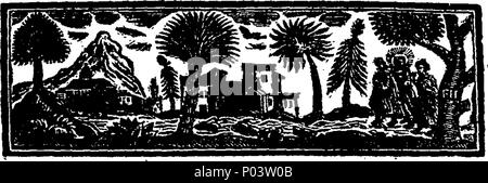 . Englisch: Fleuron aus Buch: A compleat Geschichte der Heiligen Bibel, ... Von Laurence Howel, ... 62A compleat Geschichte der Heiligen Bibel, - von Laurence Howel, - Fleuron T 167593-14 Stockfoto