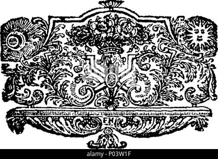 . Englisch: Fleuron aus Buch: A compleat Geschichte der Heiligen Bibel, ... Von Laurence Howel, ... 62A compleat Geschichte der Heiligen Bibel, - von Laurence Howel, - Fleuron T 167593-5 Stockfoto