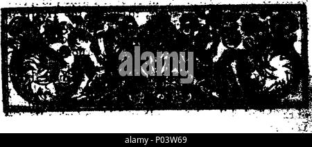 . Englisch: Fleuron aus Buch: A compleat Geschichte des späten Rebellion. Zu dem wird hinzugefügt, als Anhang, mit mehreren wesentlichen Transaktionen, in der London Kopie weggelassen. 62A compleat Geschichte des späten Rebellion Fleuron T 119152-5 Stockfoto