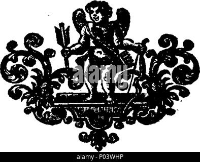 . Englisch: Fleuron aus Buch: A compleat Schlüssel zum dunciad. Mit einem Charakter von Herrn Papst der profanen Schriften. Von Sir Richard Blackmore Kt. M.D. 63 A compleat Schlüssel zum dunciad Fleuron T 000480-1 Stockfoto