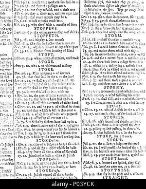 . Englisch: Fleuron aus Buch: Eine vollständige Konkordanz zu den Heiligen Schriften des Alten und Neuen Testaments: in zwei Teile. Mit, I. Die Appellative oder häufige Wörter in so großen und eine Art und Weise, dass jeder Vers leicht gefunden bei der Suche nach Material, das Wort. In diesem Teil die verschiedenen Bedeutungen der Wörter sind, durch die die Ebene Sinn vieler Passagen der Heiligen Schrift gezeigt wird, und auch eine Rechnung von mehreren jüdischen Bräuche und Zeremonien wird hinzugefügt, die dazu dienen, können viele Teile der Heiligen Schrift zu illustrieren. Ii. Die Eigennamen, die in den Heiligen Schriften. Zu diesem Teil ist das Pre Stockfoto