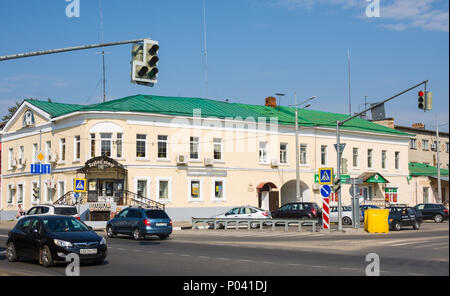 Pereslavl-Zalessky, Russland - 20. August 2017: Ansicht der alten russischen Stadt Straßen im Sommer Stockfoto