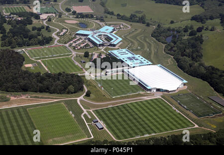 Luftaufnahme von St. George's Park, England Training Boden laufen durch die FA Stockfoto