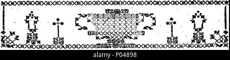 . Englisch: Fleuron aus Buch: Ein vollständiger Körper von Pflanzen und Gartenarbeit. Mit der Natur, Geschichte, Kultur und Management von Laub- und Nadelwald - Bäume; mit praktischen Anweisungen für die Erhöhung und Verbesserung der Wälder, Baumschulen, Seminare, und Plantagen, und die Methode zur Vermehrung und Verbesserung der verschiedenen Arten von Laub- und immergrüne Sträucher und Bäume für Ornament und Schatten. Auch Anweisungen für die Verlegung und Entsorgung von Vergnügen und Blume - Gärten; einschließlich der Kultur der Prize-Flowers, Stauden, Sommerblumen, Biennalen, &c. Ebenso einfachen und bekannten Regeln für t Stockfoto