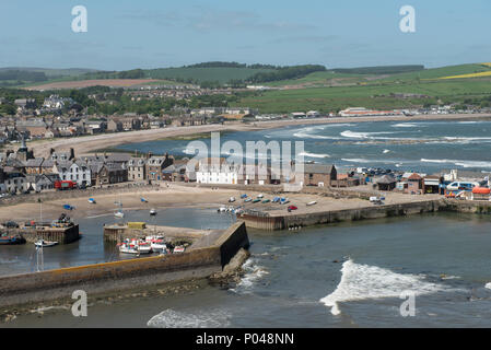 Stonehaven Hafen und Bucht, Stonehaven, Aberdeenshire, Schottland. Stockfoto