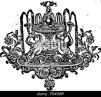 . Englisch: Fleuron aus Buch: Ein kritischer Dissertation auf Homers Ilias. Wo, auf anläßlich dieses Gedicht, ein neues System für die Kunst der Poesie versucht wird, ... Von Abbé Terraçon, ... 76 Eine kritische Abhandlung über Homers Ilias Fleuron T 116712-7 Stockfoto