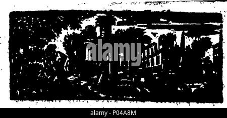 . Englisch: Fleuron aus Buch: eine kritische Überprüfung der Publick Gebäude, Statuen und Ornamente in und um London und Westminster. Mit dem Präfix. Die Dimensionen der Kirche St. Peter in Rom und der St. Paul's Cathedral in London. 76 eine kritische Überprüfung der Publick Gebäude, Statuen und Ornamente in und über London und Westminster Fleuron T 056391-4 Stockfoto