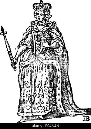 . Englisch: Fleuron aus Buch: A compendious Geschichte von England, von der Invasion durch die Römer, bis in die heutige Zeit. Mit der Karte von Großbritannien und Irland geschmückt, Farbe würde; und mit Thirty-One Schnitte von allen Königen und Königinnen, die Herrschaft seit der Eroberung: hauptsächlich aus ihre Statuen an der Royal Exchange gezeichnet verschönert. 56A compendious Geschichte von England, von der Invasion durch die Römer, bis in die heutige Zeit Fleuron T 057739-23 Stockfoto