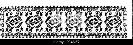 . Englisch: Fleuron aus Buch: A compendious Geschichte der Kirche, von Anfang der Welt zu dieser Zeit. In französischer Sprache von Lewis Ellis Dupin, Doktor der Sorbonne, und Regius-Professor der Göttlichkeit in Paris geschrieben. ... 56A compendious Geschichte der Kirche, von Anfang der Welt zu dieser Zeit Fleuron T 106854-40 Stockfoto