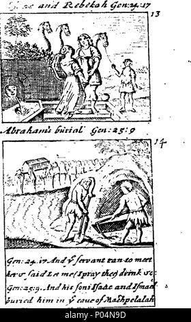 . Englisch: Fleuron aus Buch: A compendious Geschichte des Alten und Neuen Testaments, die von der Heiligen Bibel extrahiert und für alle Kapazitäten angepasst. Wobei der Leser kann aktiviert werden, auf einfache und schnelle Art und Weise, in der Heiligen Schrift gelernt werden. Mit 120 Kupfer-Platten. 56A compendious Geschichte des Alten und Neuen Testaments, die von der Heiligen Bibel entnommen und angepasst an alle Kapazitäten Fleuron T 164172-11 Stockfoto