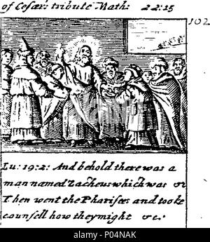 . Englisch: Fleuron aus Buch: A compendious Geschichte des Alten und Neuen Testaments, die von der Heiligen Bibel extrahiert und für alle Kapazitäten angepasst. Wobei der Leser kann aktiviert werden, auf einfache und schnelle Art und Weise, in der Heiligen Schrift gelernt werden. Mit 120 Kupfer-Platten. 56A compendious Geschichte des Alten und Neuen Testaments, die von der Heiligen Bibel entnommen und angepasst an alle Kapazitäten Fleuron T 164172-46 Stockfoto