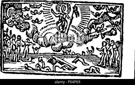 . Englisch: Fleuron aus Buch: A compleat Abstract der Heiligen Bibel, in leicht Vers. Mit dem Alten und Neuen Testament. Mit dem Apochrypha. 58A compleat Abstract der Heiligen Bibel, in leicht Vers Fleuron T 124737-17 Stockfoto