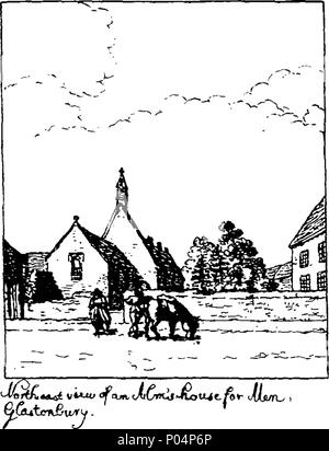 . Englisch: Fleuron aus Buch: A compleat und authentick Geschichte der Stadt und Abtei von Glastonbury. Die Pracht und Herrlichkeit der war früher die Bewunderung in ganz Europa. ... Durch einen Arzt. 58A compleat und authentick Geschichte der Stadt und Abtei von Glastonbury Fleuron T 075124-14 Stockfoto