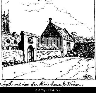 . Englisch: Fleuron aus Buch: A compleat und authentick Geschichte der Stadt und Abtei von Glastonbury. Die Pracht und Herrlichkeit der war früher die Bewunderung in ganz Europa. ... Durch einen Arzt. 58A compleat und authentick Geschichte der Stadt und Abtei von Glastonbury Fleuron T 075124-13 Stockfoto