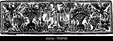. Englisch: Fleuron aus Buch: A compleat Sammlung aller Verse, Essays, Briefe und anzeigen, die mit der Veröffentlichung von drei Bänden des Miscellanies verursacht wurden, von Papst und Unternehmen. Zu dem ist eine genaue Liste der Herren, Damen, Herren, und andere, die in die Volumes, die missbraucht wurden hinzugefügt. Mit großem Engagement für das Thema der Dunciad, mit einigen Animadversions auf, die außergewöhnliche Leistung. 59A compleat Sammlung aller Verse Fleuron T 031000-2 Stockfoto
