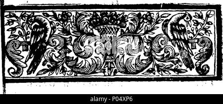 . Englisch: Fleuron aus Buch: ein tröstliches Brief an die Buchsen von Großbritannien. Ursprünglich in Englisch geschrieben, anlässlich der Übernahme von Vigo; durch eine irische, Römischen, Spanisch, Runaway, Rebel - Kapitän. Englisch gemacht von einem Herrn von Oxford. 72 ein tröstliches Brief an die Buchsen von Großbritannien Fleuron T 074404-4 Stockfoto