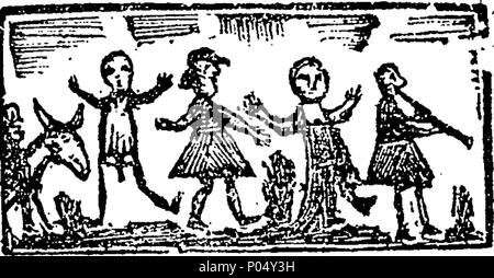 . Englisch: Fleuron aus Buch: eine Kopie eines Briefes schrieb von einem jungen shephrd [sic], an seinen Freund im Borrowdale. Zu dem wird hinzugefügt, ein Glossar der Cumberland Worte. 73 eine Kopie eines Briefes schrieb von einem jungen shephrd (sic), zu seinem Freund im Borrowdale Fleuron N 027618-8 Stockfoto