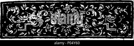 . Englisch: Fleuron aus Buch: eine Kopie des letzten Testament von Thomas Kerl Esq; 73 eine Kopie des letzten Testament von Thomas Kerl Esq; Fleuron N 004813-3 Stockfoto