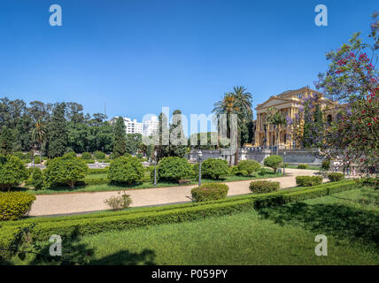 Ipiranga Museum (Museu do Ipiranga) und Independence Park (Parque da Independencia) - Sao Paulo, Brasilien Stockfoto