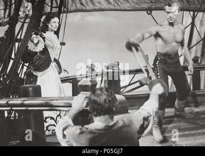 Original Film Titel: blackbeard, der Pirat. Englischer Titel: blackbeard, der Pirat. Regisseur: Raoul Walsh. Jahr: 1952. Stars: LINDA DARNELL; KEITH ANDES. Credit: RKO/Album Stockfoto