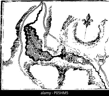 . Englisch: Fleuron aus Buch: Ein beschreibender Tour, und Leitfaden zu den Seen, Höhlen, Berge, und andere natürliche Kuriositäten, in Cumberland, Westmoreland, Lancashire, und ein Teil des West Riding von Yorkshire. Von John housman. 88 Eine deskriptive tour Fleuron N 006543-3 Stockfoto