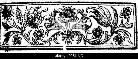 . Englisch: Fleuron aus Buch: eine Erfassung des Hofes und Zustand von England, während der Regierungszeit von K.James I. Charles I. Charles II., James II. Wie auch die inter-Regnum. Bestehend aus privaten Erinnerungen, &c. ... Von Roger Koks, Esq; 88 eine Erfassung des Hofes und Zustand von England, während der Regierungszeit von K Fleuron T 144752-2 Stockfoto