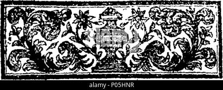 . Englisch: Fleuron aus Buch: eine Erfassung des Hofes und Zustand von England, während der Regierungszeit von K.James I. Charles I. Charles II., James II. Wie auch die inter-Regnum. Bestehend aus privaten Erinnerungen, &c. ... Von Roger Koks, Esq; 89 eine Erfassung des Hofes und Zustand von England, während der Regierungszeit von K Fleuron T 144752-4 Stockfoto