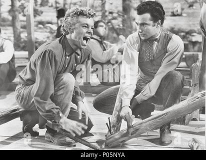 Original Film Titel: sieben Bräute für sieben Brüder. Englischer Titel: sieben Bräute für sieben Brüder. Regisseur: Stanley Donen. Jahr: 1954. Stars: RUSS TAMBLYN. Credit: M.G.M/Album Stockfoto