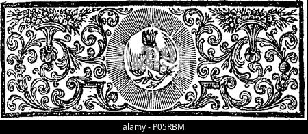 . Englisch: Fleuron aus Buch: Ein weiter Verteidigung, &c. Eine Antwort auf eine Antwort auf die Rechtfertigung der Gründe und Verteidigung für die Wiederherstellung einige Gebete und Richtungen, in erster König Edward VI Liturgie. Vom Autor der Gründe, &c. 98 Weiter Verteidigung, etc Fleuron T 035393-2 Stockfoto