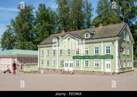 Miniaturstadt in Astrid Lindgrens Welt. Dies ist ein beliebter Themenpark in Schweden auf der Grundlage der Märchen und Geschichten von Astrid Lindgren. Stockfoto