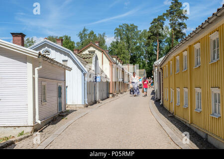 Miniaturstadt in Astrid Lindgrens Welt. Dies ist ein beliebter Themenpark in Schweden auf der Grundlage der Märchen und Geschichten von Astrid Lindgren. Stockfoto