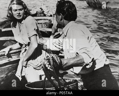 Original Film Titel: STRÓMBOLI. Englischer Titel: STRÓMBOLI. Regisseur: Roberto Rossellini. Jahr: 1950. Stars: Ingrid Bergman. Credit: RKO/Album Stockfoto