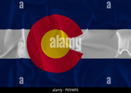 Flagge Colorado Hintergrund, das Centennial State Stockfoto