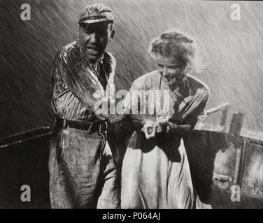 Original Film Titel: DER AFRICAN QUEEN. Englischer Titel: THE AFRICAN QUEEN. Regisseur: John HUSTON. Jahr: 1951. Stars: Humphrey Bogart, Katharine Hepburn. Quelle: UNITED ARTISTS/Album Stockfoto