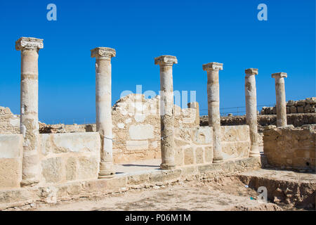 Tempel spalten. Kato Paphos Archäologischen Park. Paphos, Zypern Stockfoto