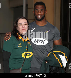 Johannesburg, Südafrika. 8. Juni 2018. Siya Kolisi (Kapitän) von Südafrika während der Südafrikanische Springböcke team Foto, Tsogo Sun Montecasino Hotel Johannesburg Credit: Aktion plus Sport/Alamy leben Nachrichten Stockfoto