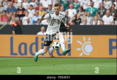 Leverkusen, Deutschland. 08 Juni, 2018 firo Fußball: Fußball: 08.06.2018 Nationalmannschaft Testspiel: Deutschland - Saudi-arabien Single Action Marco Reus | Verwendung der weltweiten Kredit: dpa/Alamy leben Nachrichten Stockfoto