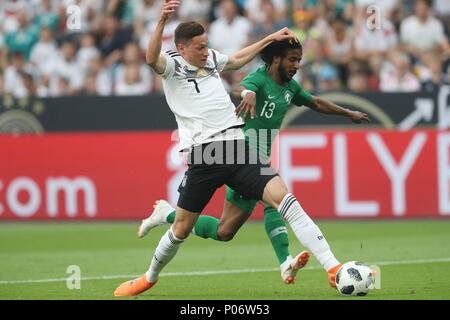 Leverkusen, Deutschland. 08 Juni, 2018 firo Fußball: Fußball: 08.06.2018 Nationalmannschaft Testspiel: Deutschland - Saudi-arabien Duelle Julian Draxler | Verwendung der weltweiten Kredit: dpa/Alamy leben Nachrichten Stockfoto