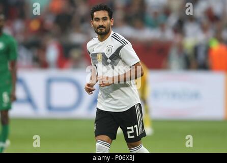 Leverkusen, Deutschland. 08 Juni, 2018 firo Fußball: Fußball: 08.06.2018 Nationalmannschaft Testspiel: Deutschland - Saudi-arabien ILKAY GUNDOGAN | Verwendung der weltweiten Kredit: dpa/Alamy leben Nachrichten Stockfoto