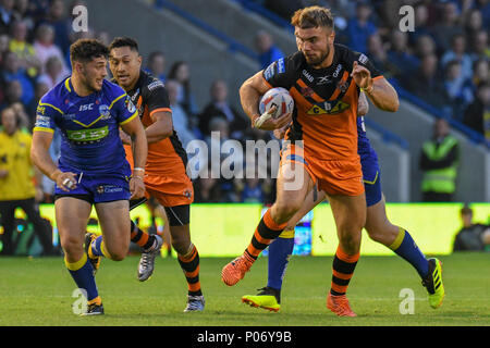 Warrington, UK, Freitag, 8. Juni 2018, Halliwell Jones Stadium, Warrington, England; Betfred Super League, Warrington Wolves v Castleford Tiger; Mike McMeeken von Castleford Tiger Credit: Aktuelles Bilder/Alamy leben Nachrichten Stockfoto