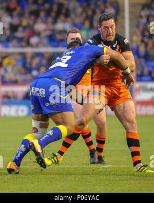 Warrington, UK, Freitag, 8. Juni 2018, Halliwell Jones Stadium, Warrington, England; Betfred Super League, Warrington Wolves v Castleford Tiger; Joe Wardle von Castleford Tiger Credit: Aktuelles Bilder/Alamy leben Nachrichten Stockfoto