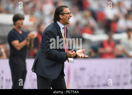 08. Juni 2018, Deutschland, Leverkusen: Fußball, international, Deutschland gegen Saudi-Arabien in der BayArena. Saudi manager Juan Antonio Pizzi. Foto: Marius Becker/dpa Stockfoto