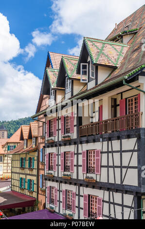 Bukit Tinggi, Malaysia - Feb 25,2018: Colmar Tropicale ist die Französische-themed Resort, in Bukit Tinggi gelegen, ruht auf einer 30 ha großen grünen forestlan Stockfoto