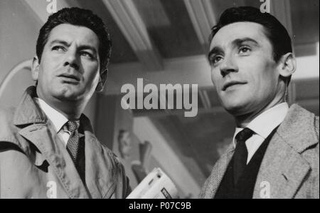 Original Film Titel: Calle Mayor. Englischer Titel: Main Street. Regisseur: JUAN ANTONIO BARDEM. Jahr: 1956. Stars: JOSE SUAREZ; YVES MASSARD. Credit: SUEVIA FILMS - CESAREO GONZALEZ/GUION PROD. CINEMATOGRAFICAS // Album Stockfoto