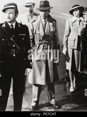 Original Film Titel: Casablanca. Englischer Titel: Casablanca. Regisseur: Michael Curtiz. Jahr: 1942. Stars: Humphrey Bogart, Ingrid Bergman. Quelle: WARNER BROTHERS/Album Stockfoto