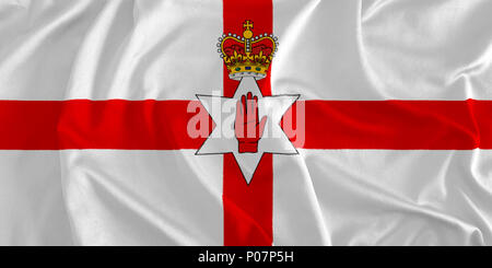Flagge Nordirland Hintergrund Stockfoto