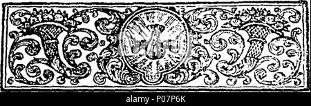 . Englisch: Fleuron aus Buch: ein Führer der Englischen Sprache. In zwei Teile. Der erste richtige für Anfänger, eine natürliche und einfache Methode auszusprechen und beide gemeinsamen Worten ausdrücken, und Eigennamen, bei denen besondere Vorsicht hatte der Akzent, zur Vermeidung von bösartigen Aussprache zu zeigen. Die Zweite, für Wie werden  Spybotsddisabled würde bis zu einem gewissen Reifegrad des Gerichts, mit Bemerkungen zu den Klängen der Buchstaben und Diphthonge, Regeln für die wahre Aufteilung der Silben, und die Verwendung von Großbuchstaben, stoppt und Marken, mit großen Tischen von Abkürzungen und Unterscheidungen der Worte, und mehrere Alphabete von Co Stockfoto