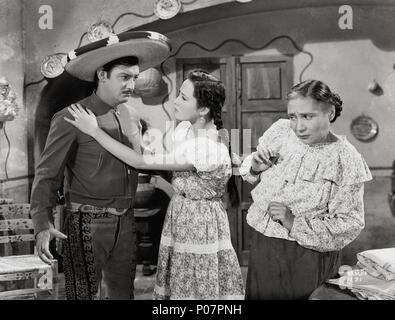 Original Film Titel: ALLA EN EL RANCHO GRANDE. Englischer Titel: AUF DER GROSSEN RANCH. Regisseur: Fernando de Fuentes. Jahr: 1949. Stars: Jorge Negrete, LILIA DEL VALLE. Credit: PRODUCCIONES GROVAS/Album Stockfoto